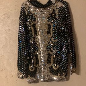 Hand sewn sequin tunic sweater. Perfect condition worn once.